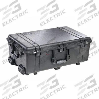 PELICAN Protective Case: 17 1/2 in x 28 5/8 in x 10 5/8 in Inside, No Foam, Black - Standard Protective Transport Cases