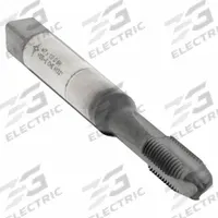 CLEVELAND Spiral Point Tap: M7x1 Metric, 6H, 3 Flute, Plug Chamfer, Hardlube Coated Cobalt (MPN C96039)