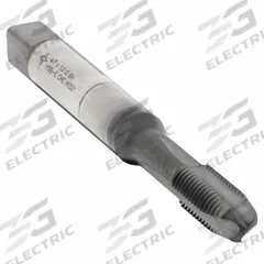 CLEVELAND Spiral Point Tap: M7x1 Metric, 6H, 3 Flute, Plug Chamfer, Hardlube Coated Cobalt (MPN C96039)