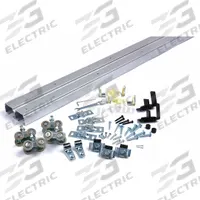 NATIONAL GUARD Track Kit: 4 ft Lg, 3 1/2 in Wd, 1 3/8 in Ht, 250 lb Max Wt, Top (MPN SLAL-250-BP-2DR-48). Key specifications — Product Type: Track Kit; Brand: NATIONAL GUARD; Track Type: Top.