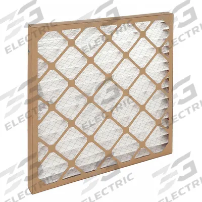 GRAINGER Pleated Air Filter: 25 in x 25 in x 2 in, MERV 10 - MERV 10 Pleated Air Filters