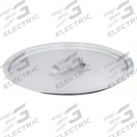 CRESTWARE Stock Pot Cover: 8 qt Compatible Pot Capacity, 10 in Dia, Aluminum, NSF Certified (MPN POTC08). Key specifications — NSF Certified: Yes; Body Material: Aluminum; Brand: CRESTWARE; Lid Included: Yes.