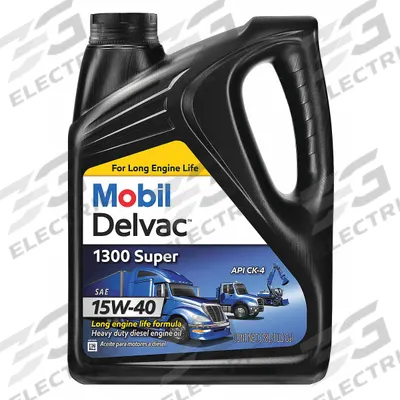 MOBIL Diesel Engine Oil: Synthetic Blend, 1 gal Size, Jug, 15W-40
