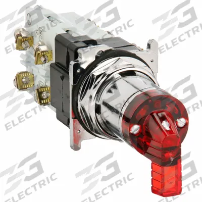 EATON Selector Switch: 30 mm Panel Mounting Size, 3 Positions, Extended Lever - Illuminated Selector Switches
