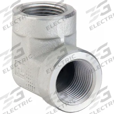 PARKER Metal Pipe Elbow: 1/2 in x 1/2 in, Female NPT Threaded x Female NPT Threaded - Threaded High-Pressure Pipe Fittings