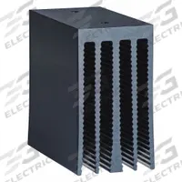 CRYDOM Heat Sink: DIN Rail & Panel Heat Sink Mounting, Aluminum, 2°C/W Thermal Resist (MPN HS201). Key specifications — Manufacturer Part Number: HS201; Fan: Yes; For Use With: Single or Dual Solid State Relays; Material: Aluminum; Heat Sink Mounting Style: DIN Rail & Panel; Brand: CRYDOM.