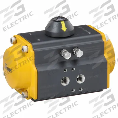 APPROVED VENDOR Pneumatic Valve Actuator: 275 in-lb Force at 80 psi, Anodized Aluminum - Double-Acting Valve Actuators