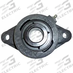 NTN 2 Bolt Flange Bearing: Radial Ball, 1 3/16 in Bore, Cast Iron, Set Screws, 5 19/32 in Lg, 52100 (MPN ARFLU-1.3/16). Key specifications — Bore Type: Cylindrical; Brand: NTN; Lubricant Material: NLGI #3 Equivalent; Mounting Bolt Size: 7/16 in; System of Measurement: Inch.