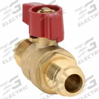 APPROVED VENDOR Manual Two-Way Ball Valve: 5/8 in, Brass, Straight, Flare x Flare, Two-Piece, Tee (MPN G-GBVF-58). Key specifications — Brand: APPROVED VENDOR; Handle: Tee.