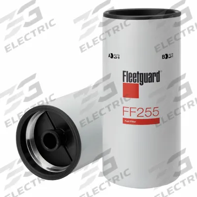 FLEETGUARD Fuel Filter: Spin-On, 10 9/16 in Overall Lg, 4 3/4 in Outside Dia - Spin-On Fuel Filters