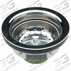 ZURN Strainer: Brass, Chrome, 2 1/2 in Overall Ht, 4 3/8 in Overall Dia, Threaded, 1 1/2 in Pipe Dia (MPN ZTT461-PC). Key specifications — Product Type: Sink Drain; Brand: ZURN; Finish: Chrome; Material: Brass; Includes: Basket.