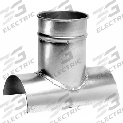 NORDFAB 16"dia 2"L 90° GSteel Tap-In Branch: Steel, For 16 in Duct Dia, 12 in Overall Lg - Branches
