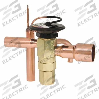Parker Thermostatic Expansion Valve: C, Straight-Thru, For R-410A Refrigerant Type - Thermostatic Expansion Valves