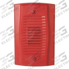 SYSTEM SENSOR Mini Horn: 12/24V, Horn Sound, Red, Horn, 1 7/16 in Overall Dp, 2 7/8 in Overall Wd (MPN MHR). Key specifications — Brand: SYSTEM SENSOR; Manufacturer Part Number: MHR; Operating Voltage: 12/24V; Color: Red.