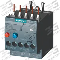 SIEMENS Overload Relay: Thermal Protection, 3 Poles, 1NO/1NC, Frame Size S00, 9 A – 12.5 A (MPN 3RU21161KB0). Key specifications — Brand: SIEMENS; Auxiliary Contact Form: 1NO/1NC; Compatible Contactor Series: SIRIUS; Terminal Connection Type: Screw Terminals; Frame Size: S00; Maximum Voltage Rating: 690V AC; Phase Loss Sensitivity: No; Thermal Units Required: None (Relay Includes Integrated Bimetallic Elements).