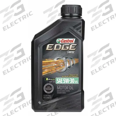 CASTROL Engine Oil: Synthetic, 1 qt Size, Bottle, 5W-30 - Gasoline Engine Oil