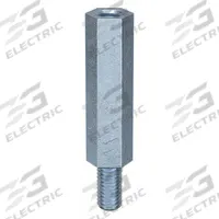 Standoff: Male x Female, M5x0.80 Thread Sz, 40 mm Lg, Hex, Steel, Zinc-Plated, 8 mm Hex Wd, 100 PK (MPN M11398.050.0030). Key specifications — Brand: APPROVED VENDOR.