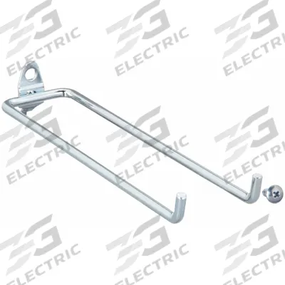 APPROVED VENDOR Double Rod Pegboard Hook: 1/4 in Peg Hole, For 1 in Pegboard Hole Spacing - Hooks for Round-Hole Pegboard