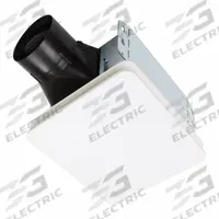 Ventilation Fan: Ceiling, 80 cfm Max, 15 sones, 1 Speed, Round Duct (MPN BE8). Key specifications — Brand: BROAN; Nameplate Voltage: 120V AC; Sensor Type: None; Duct Shape: Round; Heater: Without Heater; Includes: Exhaust Grille; Mounting Location: Ceiling; Mounting Type: Flange.