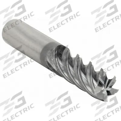 CLEVELAND Square End Mill: Carbide, TiAlN Coated, 5 Flute, 3/4" Mill Dia, 2-1/4" LOC - Fast-Cutting Carbide Square End Mills for Stainless Steel & Super Alloys