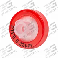 GLOBE SCIENTIFIC Syringe Filter: Non-Sterile, 0.22 um Pore Size, 10 mL Max Capacity - mL, Male, PTFE (MPN SF-PTFE-2213). Key specifications — Housing Material: Polypropylene; Inlet Connection Gender: Female; Inlet Connection Type: Female Luer Lock; Outlet Connection Gender: Male; Brand: GLOBE SCIENTIFIC; Compatible Product Type: Male Luer Slip Outlet; Filter Material: PTFE; Outlet Connection Type: Male Luer Slip.