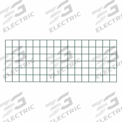 METRO Wall Grid: 48 in x 1/2 in x 18 in, 250 lb Capacity, Steel, Green - Wall-Mount Wire Grid Panels