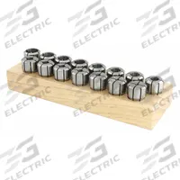 TECHNIKS Collet Set: DA100, 1/4 in to 9/16 in Collet Size Range, 21 Pc (MPN 01610-21S). Key specifications — attr1033128: TECHNIKS; attr1038750: Standard; attr1038755: Inch.