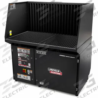 LINCOLN ELECTRIC Downdraft Table: 54 3/4 in W x 39 1/4 in L, 1,750 cfm - Stationary Metalworking Downdraft Tables