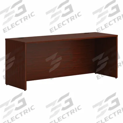 HON Credenza Shell: Laminate, Mahogany, 0 Pedestals, 0 Drawers, 72 in Overall Wd - Desk Shells