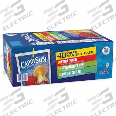 CAPRI SUN Juice Drink: Fruit Punch/Pacific Cooler/Strawberry Kiwi, Non-Caffeinated - Furnishings, Appliances and Hospitality