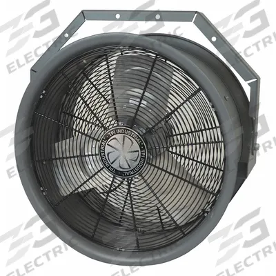 FOSTORIA Mounted Fan: 22 in Blade Dia, 277V AC, 1/2 hp Motor HP, Ceiling/Wall Mount - High-Velocity Industrial Wall-Mount Fans