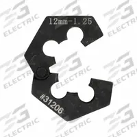 AME Automotive Rethread Die: Thread Repair Die, 1 in Overall Lg, 1 1/8 in Overall Wd, Steel, 1 Die (MPN 31206). Key specifications — Brand: AME; Includes: 1 Die; Material: Steel.