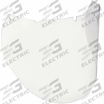 V-GARD Face Shield Visor: 18 in Overall Wd, 9 1/4 in Overall Ht, 0.98 in Overall Thick - Chemical-Resistant Replacement Visors