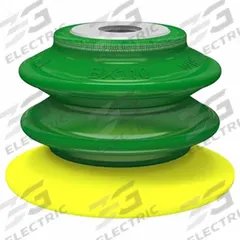 PIAB Vacuum Pad Assembly: G3/8 in, 113.79 mm Pad Dia, Polyurethane, Green, 84.07 mm Pad Ht, 60A (MPN BX110P.5E.G40W.F). Key specifications — attr1019194: BX110P.5E.G40W.F; attr1019196: PIAB; attr1019197: 60A.