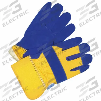 BDG Leather Gloves: Universal, Premium, Work Glove, Cowhide, Wing Thumb, Safety Cuff - Work Gloves