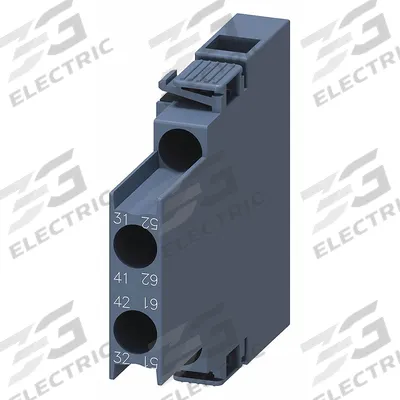 Siemens Auxiliary Contact: 2NC, 10 A Max Current (AC), Side Mount - Siemens Auxiliary Contacts
