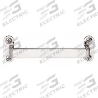 SUGATSUNE Pull Handle: Unthreaded Holes, Stainless Steel, Silver, 5.1 mm x 25 mm Screw Size (MPN FT-150). Key specifications — Brand: SUGATSUNE; Projection Type: Non-Recessed; Material: Stainless Steel; Finish: Mirror; Color: Silver; Folding Type: Fixed; Mounting Type: Unthreaded Holes; Screw Size: 5.1 mm x 25 mm.