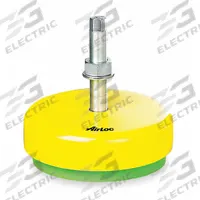 AIRLOC Male-End Leveling Mount: Fixed Stud, M30x2 Thread Size, 305 mm, 10,000 daN Capacity (MPN 1.15302.64). Key specifications — Finish: Yellow Zinc-Plated; Base Shape: Round; Load Capacity: 10,000 daN.