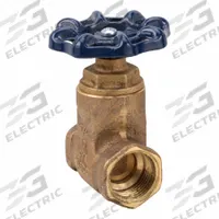 NIBCO Gate Valve: 3/4 in, Bronze, Non-Rising, FNPT x FNPT, 200 psi Max. Pressure (CWP), Wheel (MPN T29-3/4). Key specifications — Wedge Material: Cast Brass; Brand: NIBCO; Bonnet Material: Bronze.