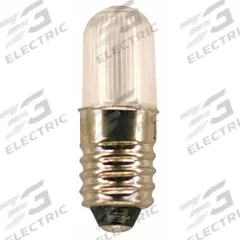 APPROVED VENDOR Compact LED Bulb: LED, Miniature Screw (E10), (T) Tubular, T3-1/4, 14,481,821, Red (MPN L1024MS-R). Key specifications — Light Color: Red; Bulb Shape: T3-1/4; Trade Number: 14,481,821; Brand: APPROVED VENDOR; Voltage: 24V AC/DC.