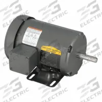 BALDOR General Purpose Motor: Rigid Base Mount, Totally Enclosed Fan Cooled, 1/2 hp, 230/460V AC (MPN M3537). Key specifications — Brand: BALDOR; Nameplate Voltage @ 60 Hz: 230/460V AC; Full Load Current @ 60 Hz: 2.0/1.0 A; Nameplate RPM @ 60 Hz: 3,600 RPM; Motor Enclosure: TEFC.