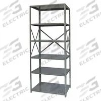 HALLOWELL Metal Shelving: Standalone, Medium-Duty, 36 in x 12 in, 84 in Overall Ht, 6 Shelves (MPN F5511-12HG). Key specifications — Frame Material: Steel; Shelving Material: Steel; Assembled: Unassembled; Color: Gray; Brand: HALLOWELL.
