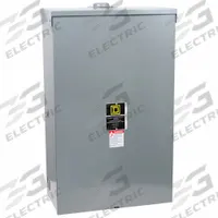 SQUARE D Safety Switch: Non-Fusible, 200 A, Three Phase, 480V AC, Galvanized Steel, Indoor (MPN 82344). Key specifications — attr867131: SQUARE D.
