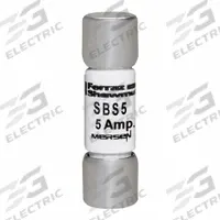 MERSEN Fuse: SBS Series, Midget, Fast-Acting, 5 A, 600 V AC, 13/32 in x 1 3/8 in, Non-Indicating (MPN SBS5). Key specifications — attr1287209: SBS; attr211192: MERSEN.