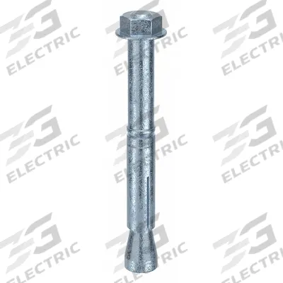 MKT FASTENING Wedge Anchor Bolt: 118 mm Overall Lg, 15 mm Dia, M10 Thread Size, Steel - Steel Wedge Anchors