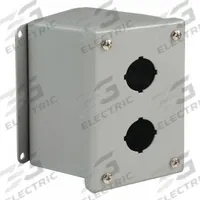 WIEGMANN Push Button Enclosure: 30mm, 2 Holes, Carbon Steel, NEMA 12/13 (MPN WPBA2). Key specifications — attr211299: WIEGMANN; attr1043605: Oil-Tight and Dust-Tight.