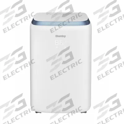 DANBY Portable Air Conditioner: 400 sq ft, 13,000 BtuH, 115V AC - Light-Duty Portable ACs for Cooling Only