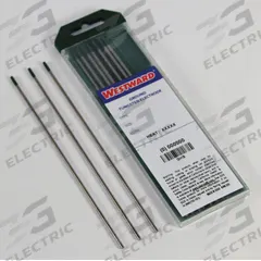 WESTWARD Tungsten Electrode: Pure Tungsten, 5/32 in x 7 in, Green, EWP, 10 PK (MPN 31GH97). Key specifications — Brand: WESTWARD; Overall Length: 7 in; AWS Classification: EWP; Welding Current Designation: AC; Color: Green.