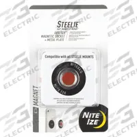 NITE IZE Cell Phone Car Mount Kit: STO-01-R7, Sockets, Magnetic Socket, Universal, Black/Silver. Key specifications — Resistance Properties: Impact Resistant; Manufacturer Part Number: STO-01-R7; Brand: NITE IZE; Compatible with Brand: Universal; Product Type: Magnetic Socket; For Use With: Mobile Devices; Color: Black; Material: Metal.