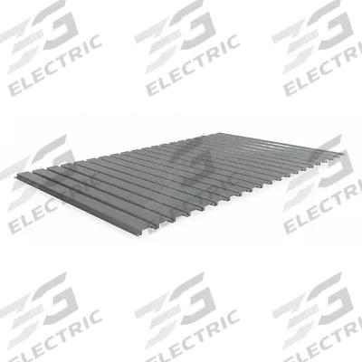 TENNSCO Decking: 60 in x 36 in x 9/16 in, 22 ga Decking, Steel - Ribbed Steel Decking for Bulk Racks